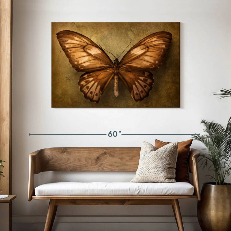 Papillon rétro Brampt, H 30 po x l 45 po