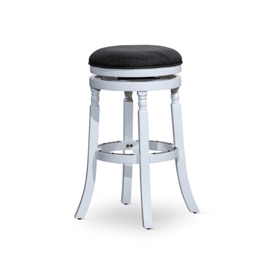 Tabouret 30 ", siège en tissu fini