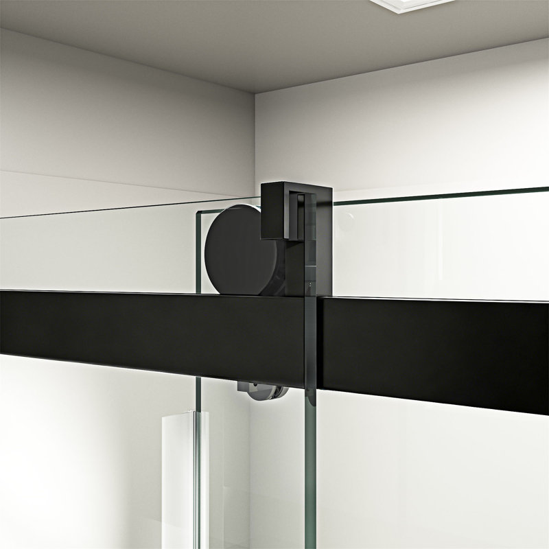 Frameless Soft-Closing Single Sliding Shower Door