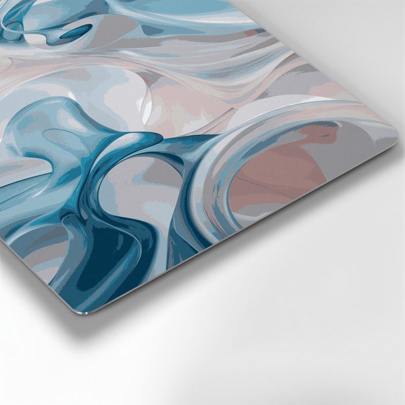 Biomorphic Abstraction 36, art mural gris en métal