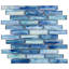 Artwave Iridescent 1X4 Polished Glass Mosaic Tile-798427601
