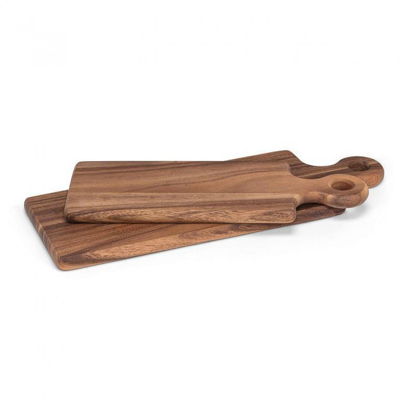Small Acacia Wood Rectangular Cutting Board with Loop Handle