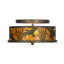 Rustic Lodge 2 - Light Semi Flush Mount
