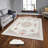 Stylish Woven Carpet, 4 x 6 Feet, 100% Polyester | Antibacterial, 3D Digital Printing, Non-Slip PVC Felt Dot Underside | Machine Washable, 0.4 in Pile Height, Perfect for Living Room & Bedroom Decor-1678715061