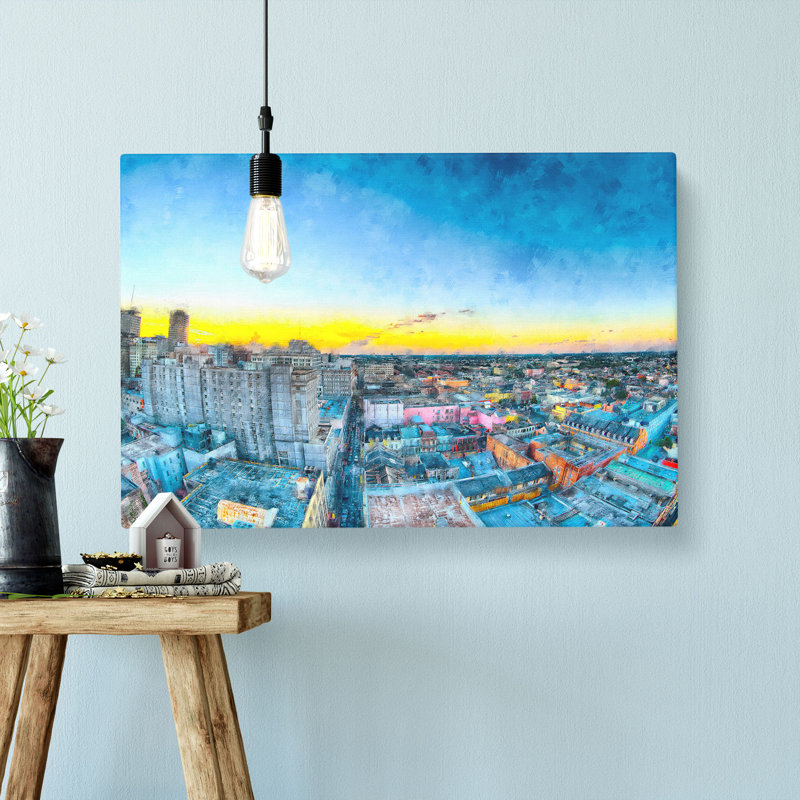 Above New Orleans In Louisiana - Wrapped Canvas Print, 40cm H x 60cm W x 3cm D