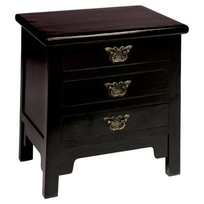 Hangzhou 54.5cm W Solid Wood Bedside Table