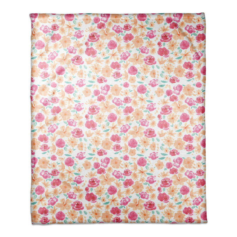Painterly Hand Woven Throw Blanket