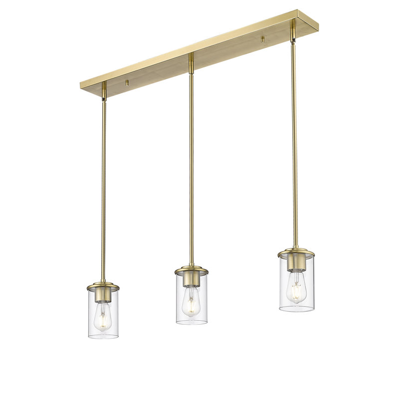 Sunnah 3 - Light Kitchen Island Pendant, Luxe Gold