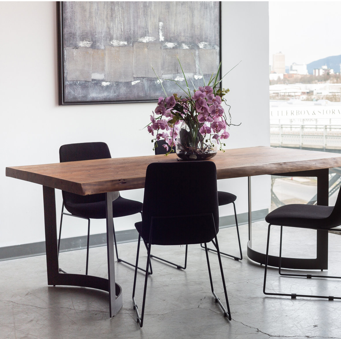Burnell Acacia Dining Table, Brown, 98.5" L x 40" W