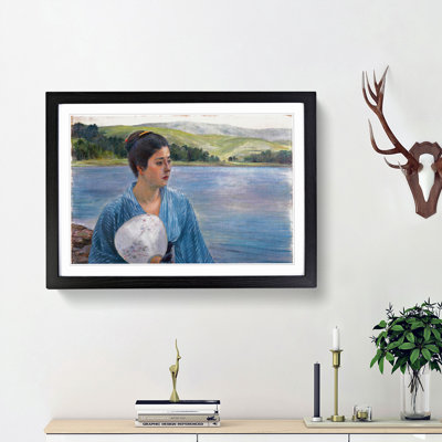 Lady with a Fan by Kuroda Seiki - Picture Frame Painting Print