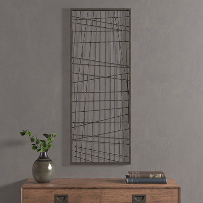 Decorative Black Metal Wall Piece - Handcrafted With Precision Modern Ornament Distressed Finish For A Appeal
