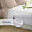 100% Organic Viscose From Bamboo Flat Sheet Only, 300 Thread Count, Extra Wide, Cooling & Breathable, Double Stitching, Bedding Sheet - Gift-Ready Packaging (White)-111656270-111656271
