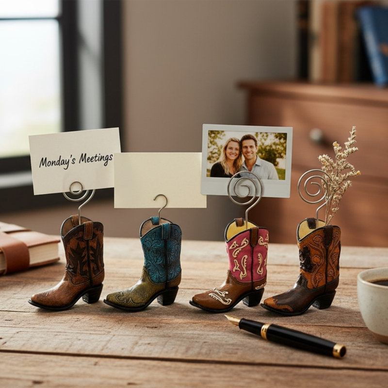 Ensemble de 4 porte-cartes Cowboy