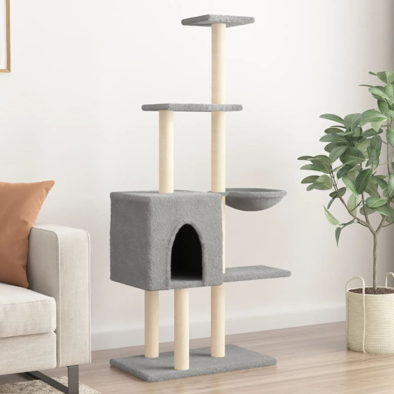 145cm H Cat Tree, Light Grey