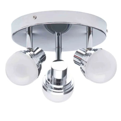 Milan Deco 3lt Led Plate Chrome