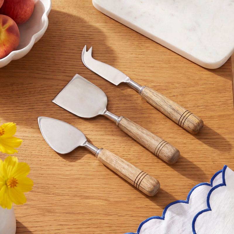 Mekhi Mango Wood Cheese Knives