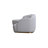 Charming Crescent-Shaped Fabric Sofa for Versatile Home Decor