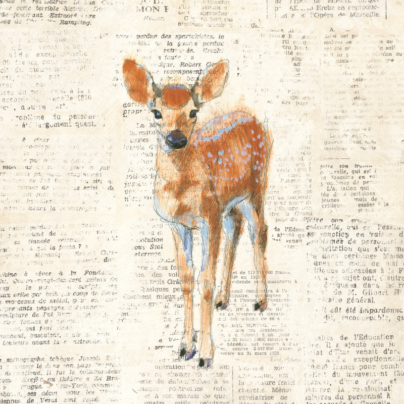 Into The Woods III No Border by Emily Adams - Wrapped Canvas Print, 51cm H x 51cm W