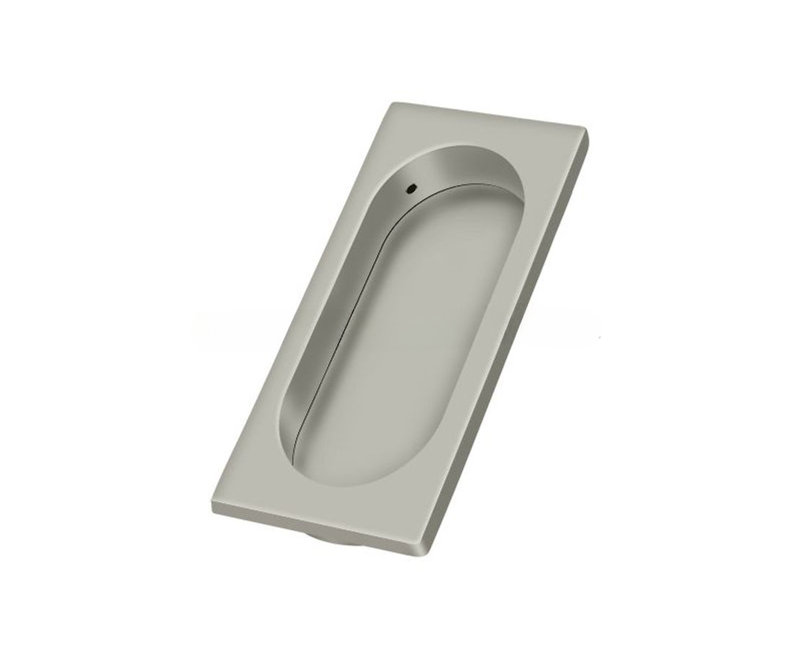 Recessed Pull, Brushed Nickel