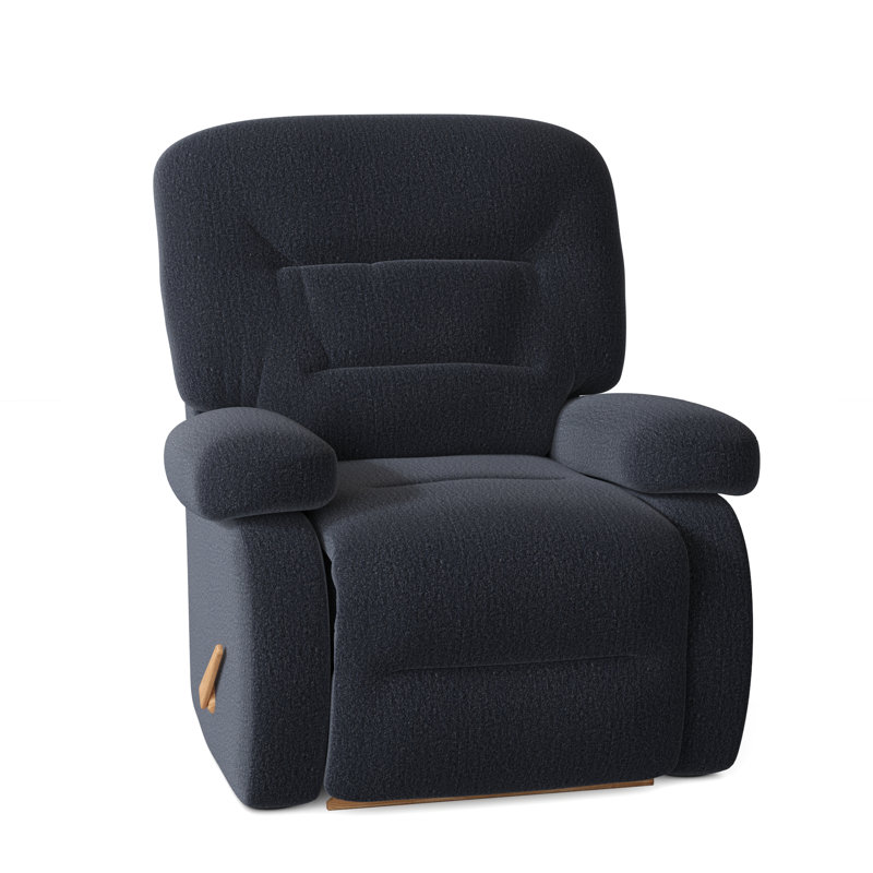 Maddox Recliner, Indigo Black Performance, Manual