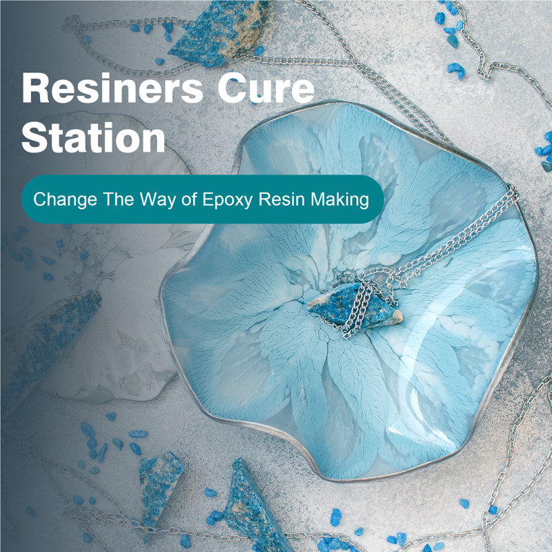 Resiners Resin Curing Machine with Larger Tray for Resin Starter, Cure Air, Auto Curing 2 Hours Resin
