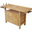 Établi en bois pour atelier et maison
