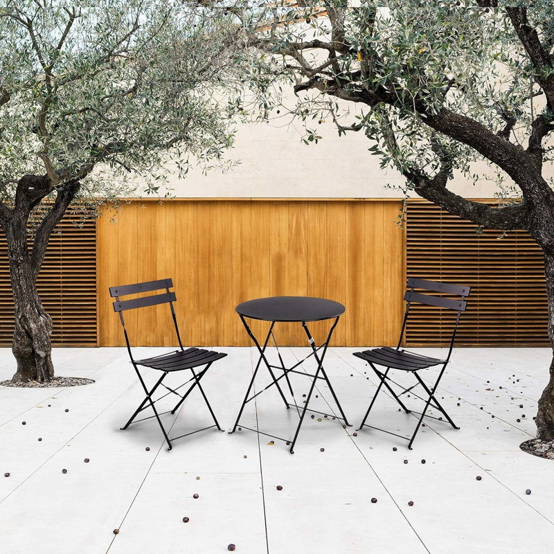 Olilawn Halloween Outdoor Set, 3-piece Folding Outdoor Patio Furniture Set, Green