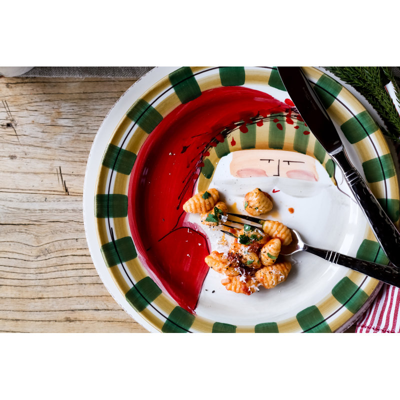 Old St. Nick Striped Hat Four-Piece Place Setting