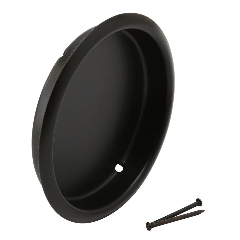 Poignée de porte de placard Prime-Line, finition noir mat, H 7 po x l 5 po x P 1,75 po