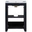 Ensemble de meuble-lavabo simple 24 po avec plateau en céramique Deondrea
