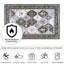 Tapis aztèque à motif marocain lavable à la machine Wymond avec envers antidérapant-111822405