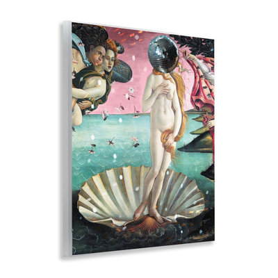 Plaque murale classique clamshell avec boule disco, design par Lil 'Rue