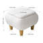37cm Wide Rectangle Solid Colour Standard Ottoman