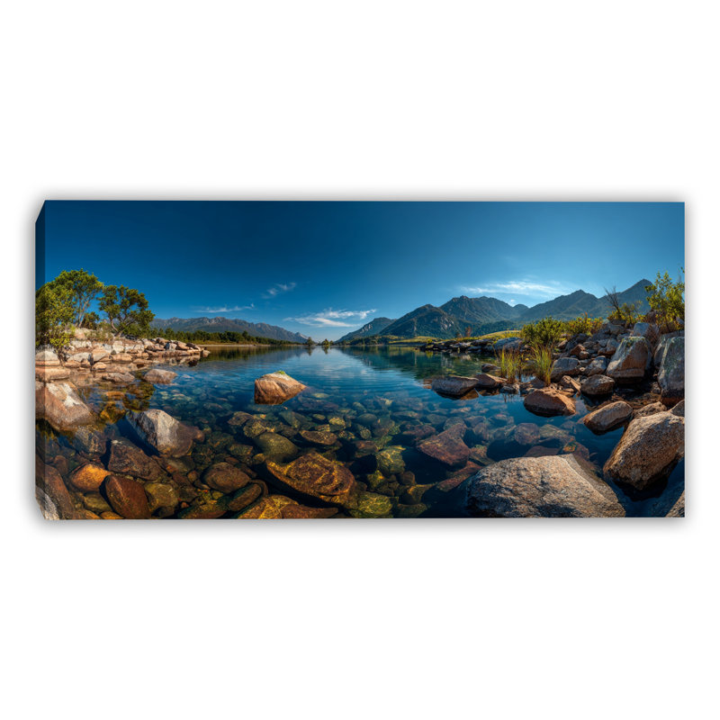 «Clear Valley Waters», art mural sur toile tendue, H 20 po x l 40 po x P 1,5 po