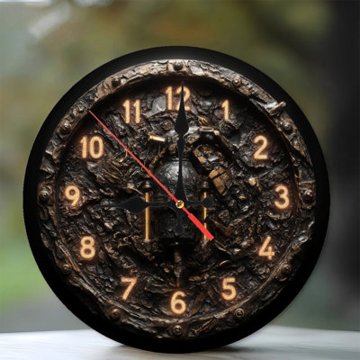 Steampunk Clock Luminous Numbers