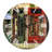 Red Facade of Charming Shop In Paris II - French Country wall clock-60328294