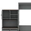 Grand lit escamotable avec armoire, support à vin, porte-verre, tiroirs et bande DEL multicolore-1611372046