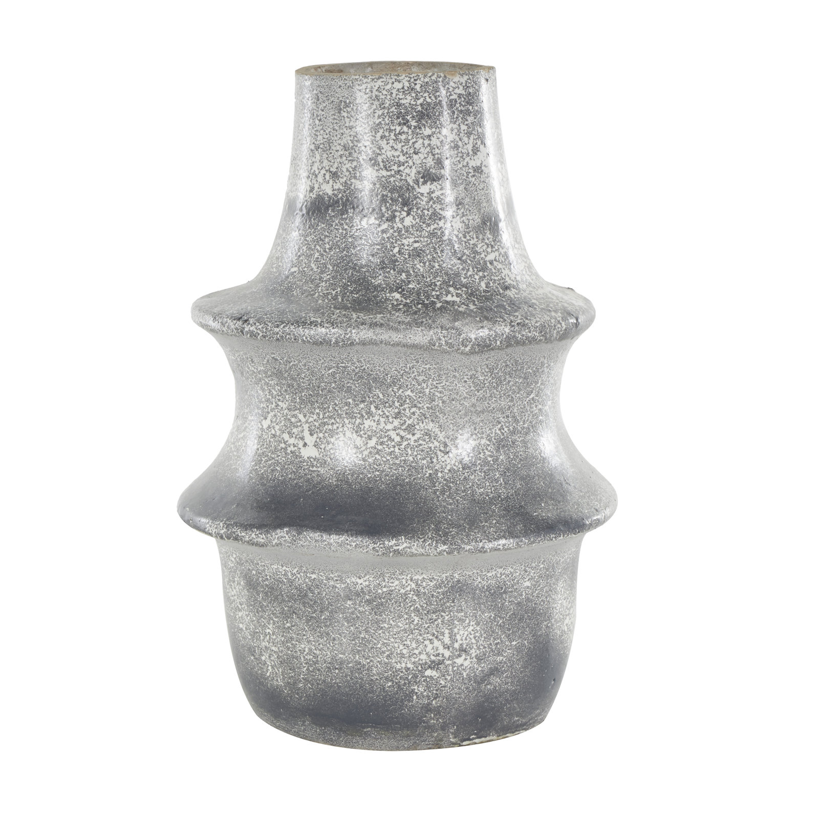 Kimona Paper Mache Table Vase, 15.55" H x 9.8" W x 9.9" D