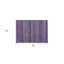 Tapis extérieur lavable antidérapant à rayures mauves 2 pi x 3 pi