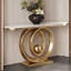 Marble Top Console Table-748261025