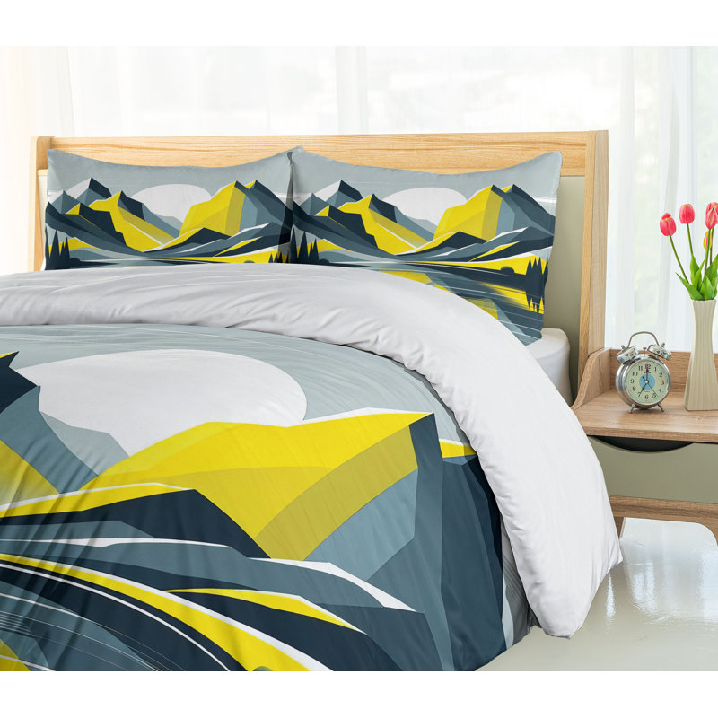 Lake Duvet Cover, California King Duvet Cover + 2 Standard Shams