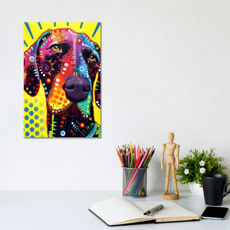German Short Hair Pointer by Dean Russo - Wrapped Canvas Print, 20.32 cm H x 30.48 cm W