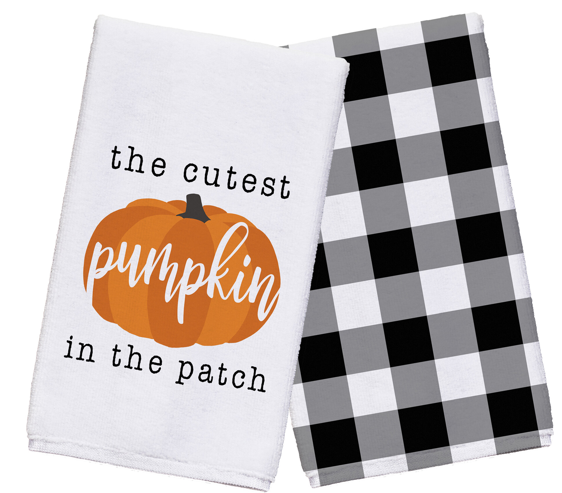 Thanksgiving Pumpkins Bathroom Towel Set,Microfiber Bath Kitchen