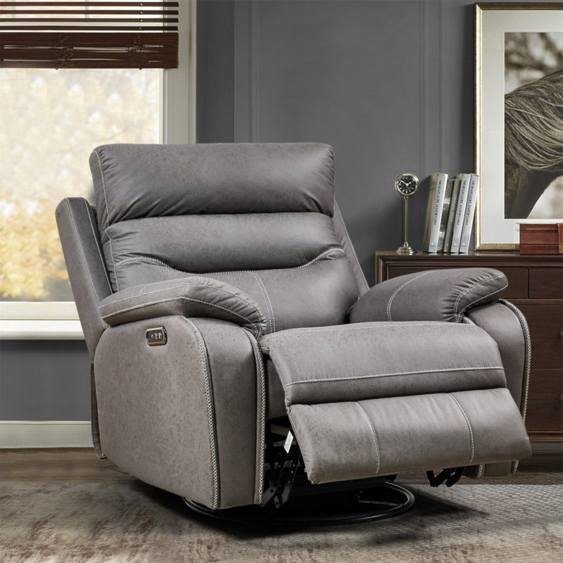 Fauteuil inclinable Liyasi Dual OKIN et pivotant à 240 degrés pour fauteuil inclinable, position infinie, appui-tête avec fonction d'alimentation