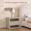 Ensemble de chambre à coucher moderne 3 pièces Hanieh-1500966316-1500966317