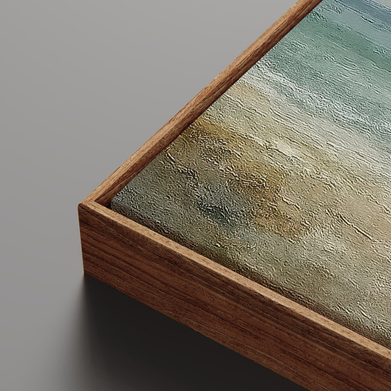 Art mural sur toile encadrée - Impressions murales vue sur mer pour chambre à coucher, Naturel, 24" H x 16" W