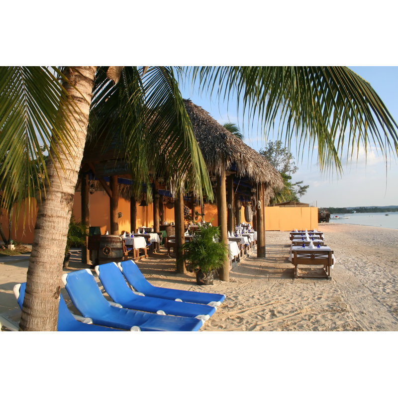 Caribbean Beach Resort - Wrapped Canvas Print, 61cm H x 91cm W x 3.8cm D