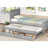 Platform Bed With Trundle And Drawers-72159238