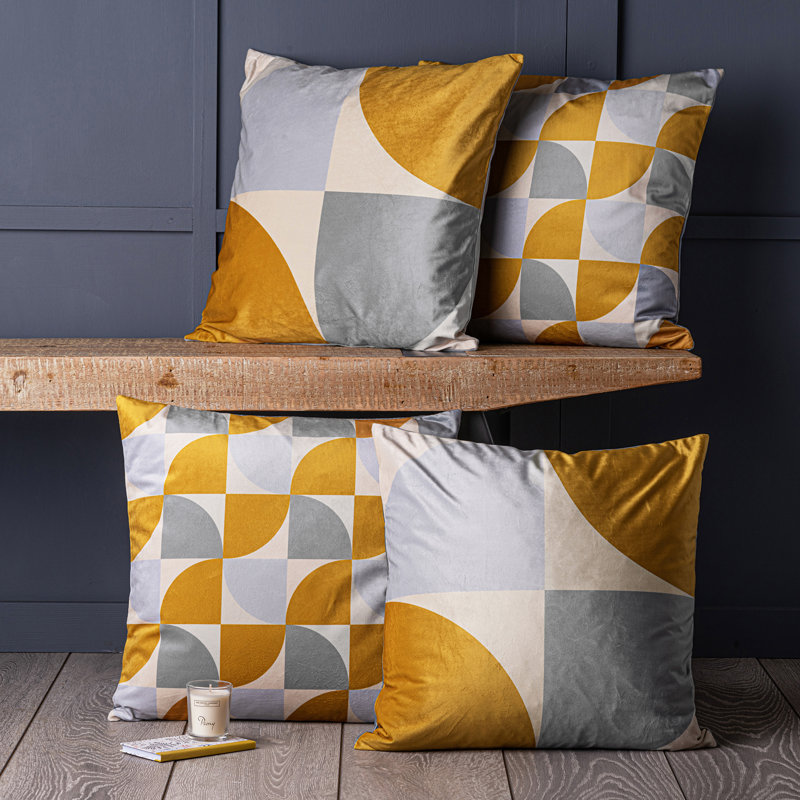 Malcolm Geometric Square Cushion Cover