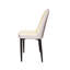 4 chaises de salle à manger, revêtement en cuir de polyuréthane, coussins épais, pieds en métal noir pour une cuisine élégante beige moderne et chaises 4 - cuir beige,